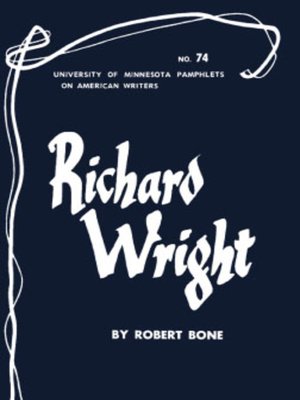 cover image of Richard Wright--American Writers 74